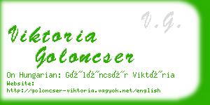 viktoria goloncser business card